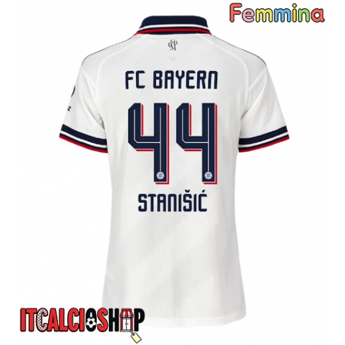 Bayern Munich Josip Stanisic #44 Seconda Maglia Femmina 2026-27 Manica Corta